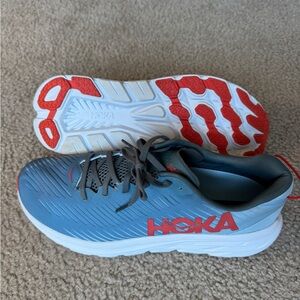 Hoka Ricon 3, Men’s 11 D Wide, Blue and Orange